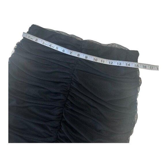 FASHIONNOVA Women SZ XL Black Really Meshed Mini Skirt -New -Stretch Material - Picture 6 of 8